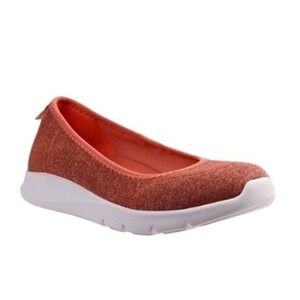 Spenco Daily Stretch Jersey Seasonal Flats Terra Cotta Orange Slip On Shoes